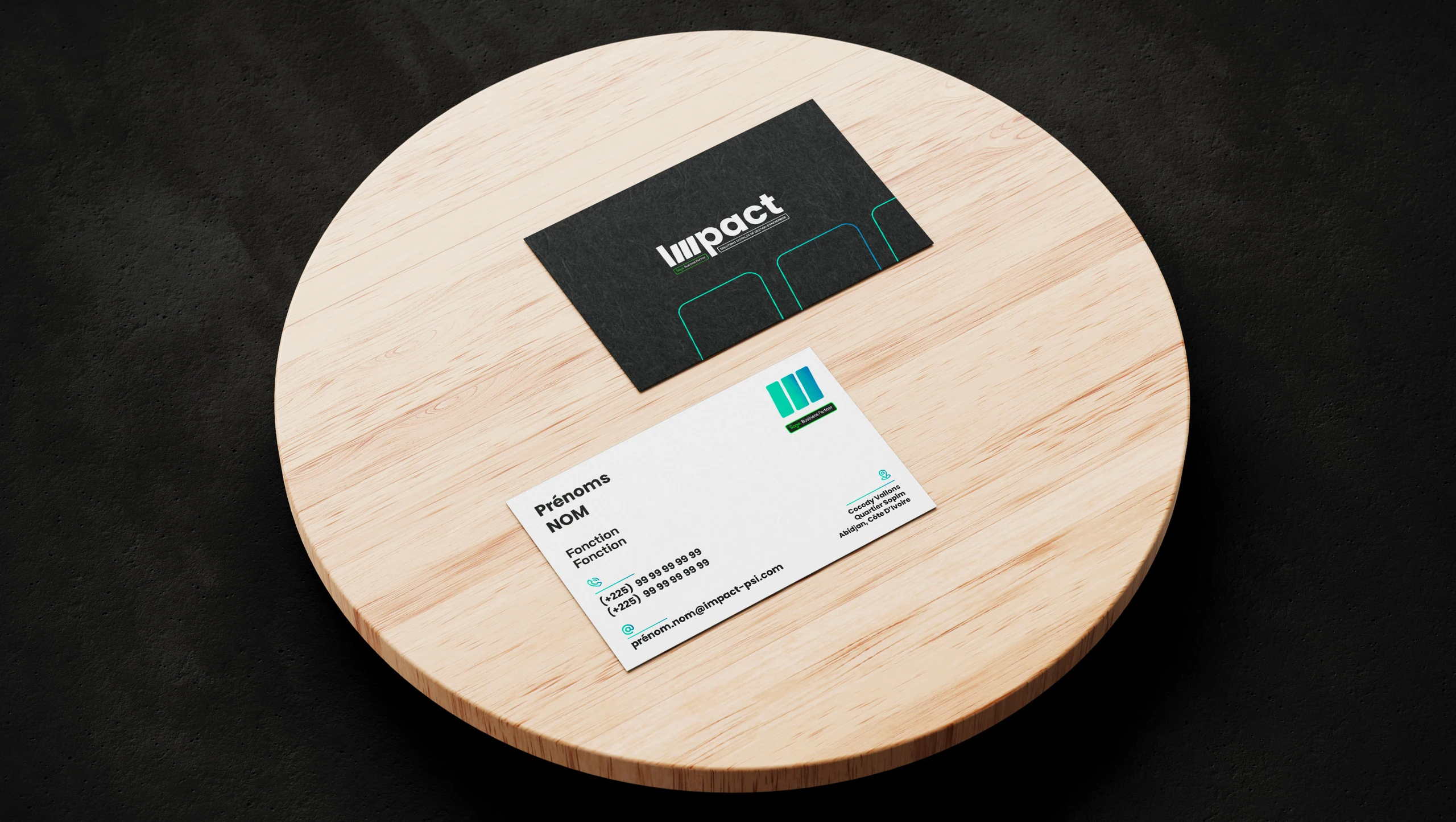 Cartes de visite IMPACT